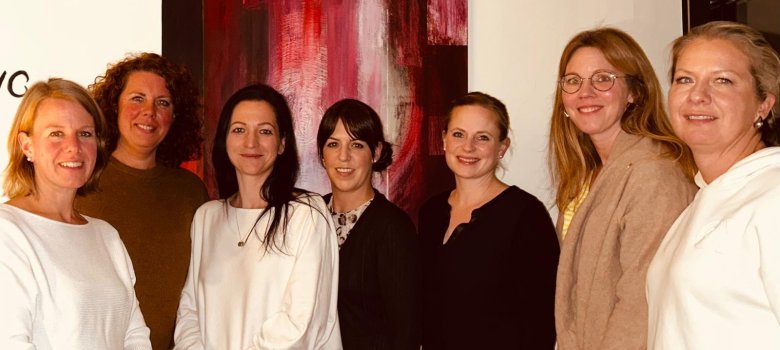 Mitglieder von links nach rechts: Anika Scheuble, Jule Geib, Katrin Knapp, Steffi Kolb, Kerstin Baierl, Cathrin Wolff und Janine Polleit